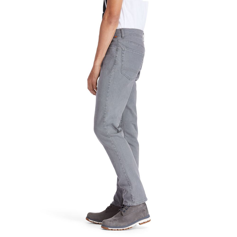 Timberland Mens Pants Sargent Lake Slim Fit Denim - Grey - India BT8962014